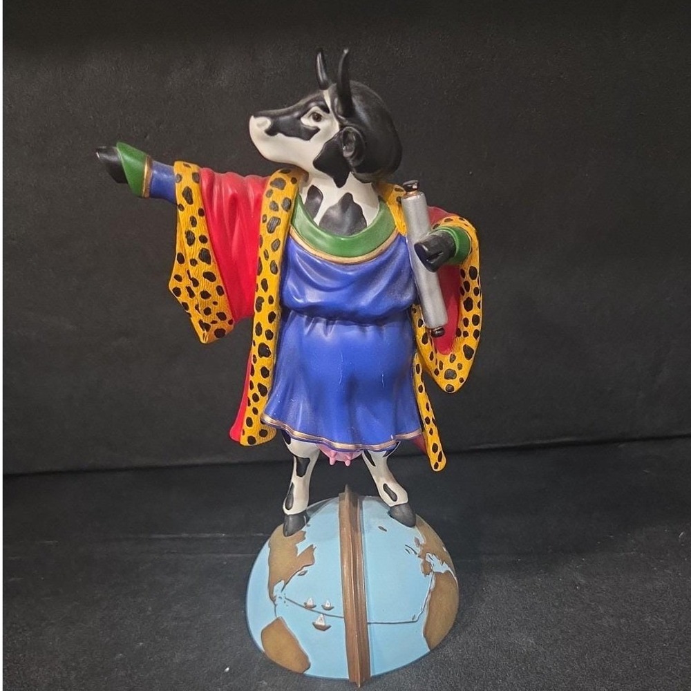 Cow Parade Cowlumbus Figurine, Westland Giftware, Statue #7730, No Box/Tag